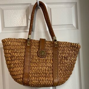 Michael Kors straw/weave bag